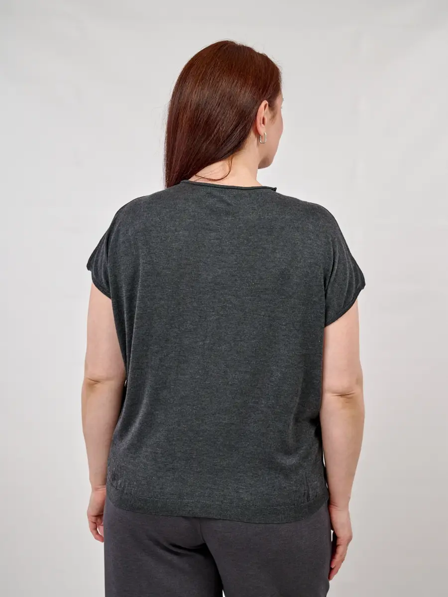 Джемпер с шерстью мериноса ЭттоПлюс Размер 48-58, арт. 1528 фото 4