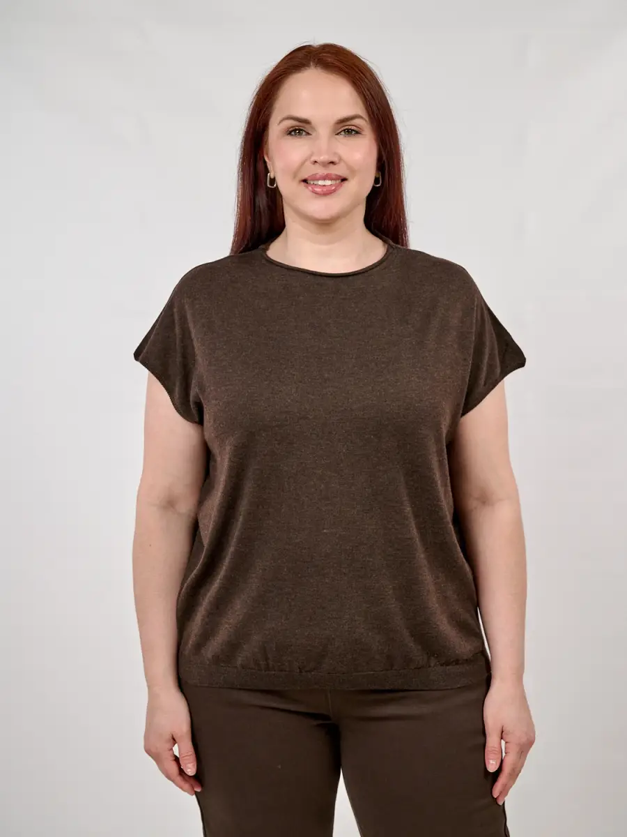 Джемпер с шерстью мериноса ЭттоПлюс Размер 48-58, арт. 1528 фото 63