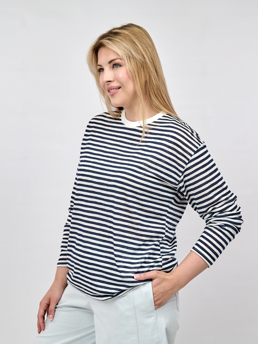 Лонгслив в полоску Размер 48-52 ,арт 506 фото 28