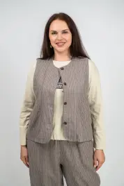 Жилет льняной ЭттоПлюс 88125