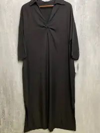 Платье Узел длинное с длинными рукавами