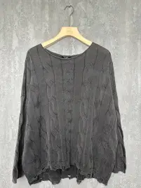Джемпер Италия косы с круглым горлом 3388