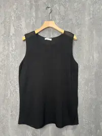 Топ трикотажный 25108 (черный) Уценка