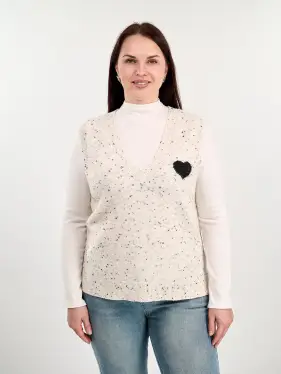 Жилет меланж 22627 Размер 50- 56