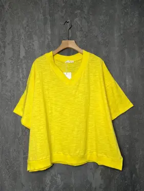 Футболка 039 (желтый, 2) Уценка