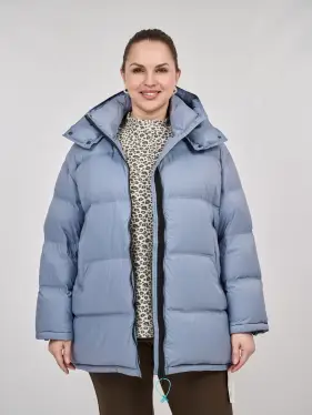 Пуховик зимний 9906 удлиненный Размер 50-60