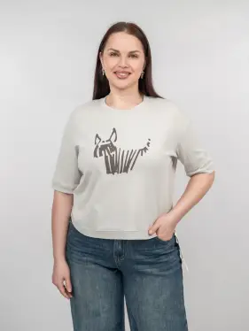 Футболка с принтом 95141 Размер 50-54