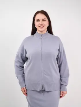 Кофта на молнии 25411 ЭттоПлюс Размер 50-58