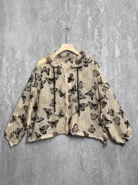 Ветровка-пыльник на молнии 9188 (капучино)