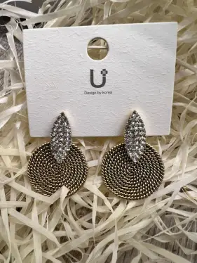 Серьги со стразами Б550038