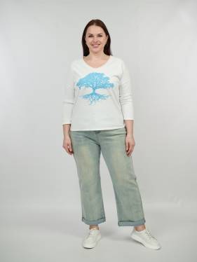 Джинсы с отворотом 36581