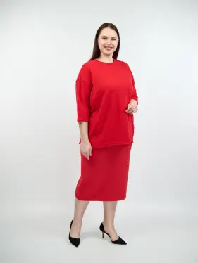 Юбка-карандаш ЭттоПлюс 272-1 Размер 54-58