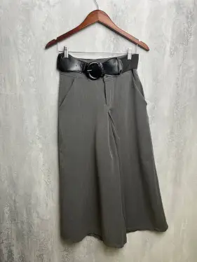 Брюки-кюлоты на ремне 676767