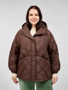 Стеганая куртка с капюшоном 8815