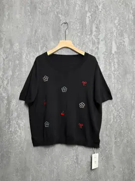 Джемпер вышивка  22960 размер 50- 58