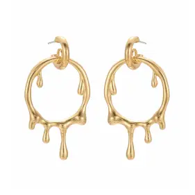 Серьги Жидкое золото Б0106