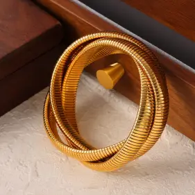 Браслет тройной узкий 010