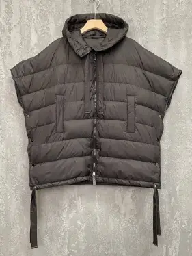 Пончо с капюшоном 24016