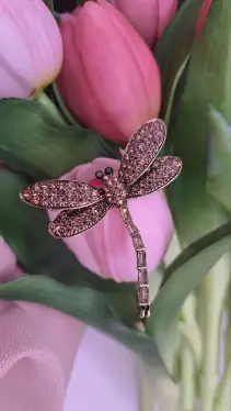 Брошь Стрекоза Б0015