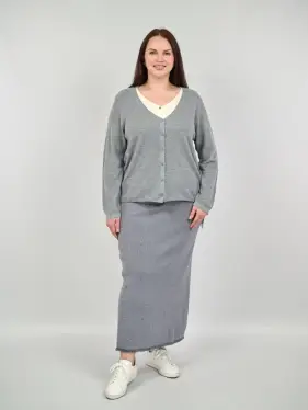 Юбка с бахромой снизу ЭттоПлюс 659