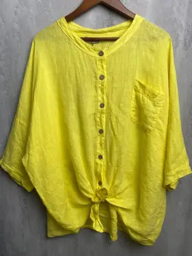 Рубашка с узлом спереди