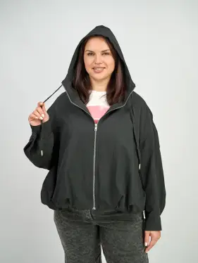 Ветровка с капюшоном 25170 Размер 50-60