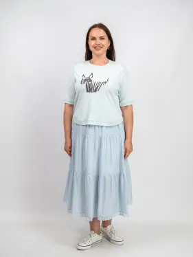 Юбка ярусная 1217 размеры 50- 56