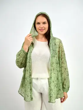 Ветровка-пыльник в цветок 9176