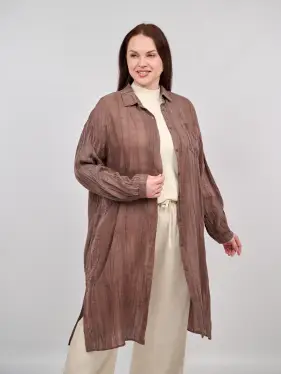 Рубашка-кардиган 2508 Размер 50-58