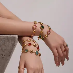 Браслет самоцветы 279