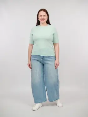 Джинсы в стразах 6788 Размер 54-56