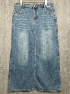 Юбка джинсовая миди 19035