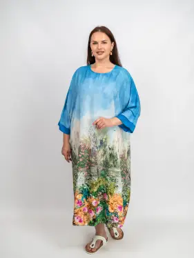 Платье пейзаж Италия 25095