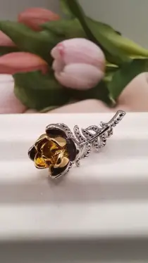 Брошь Роза Б0021