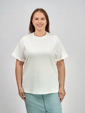 Футболка с кружевом 25131 размер 50- 54