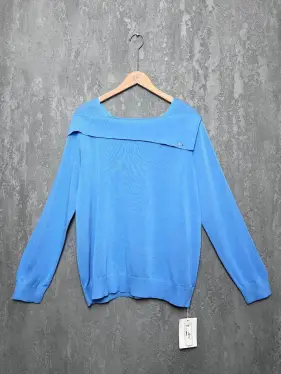 Джемпер 23310 Размер 50-58 (васильковый) Уценка