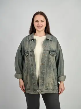 Куртка джинсовая 25163 Размер 54-60