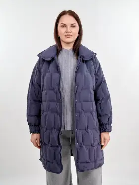 Пуховое пальто 6325 Размер 46-56