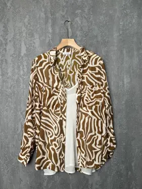 Рубашка 33411 (кэмэл, 2) Уценка