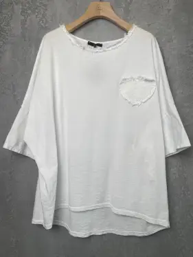 Блуза Сердца шитье Италия 4369