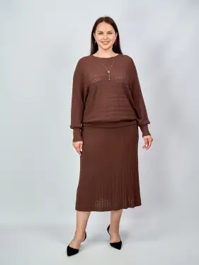 Юбка "Ажурная вязка"ЭттоПлюс 3435