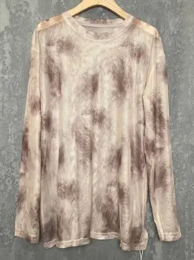 Лонгслив-сетка с принтом 2231