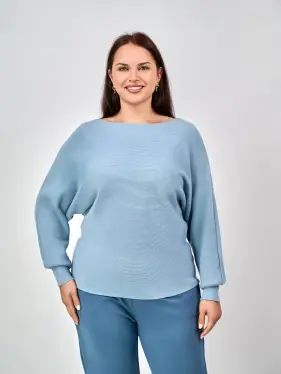 Джемпер в рубчик ЭТТО ПЛЮС 717