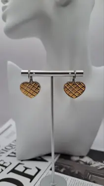 Серьги Имбирное печенье Б0068