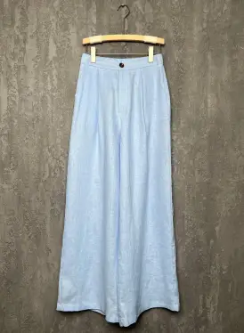 Брюки лен палаццо 25030