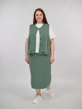 Костюм с юбкой 0012 Размеры 52-58