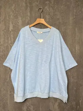 Футболка 039 (голубой, 2) Уценка