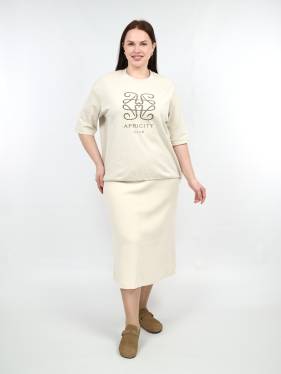 Юбка вельвет 0026 Размер 50-56