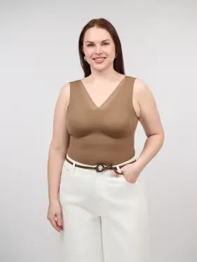 Топ-майка с чашками 1551 Размер 46-54