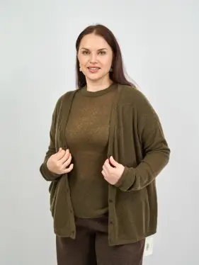 Джемпер-Кардиган 1854 Размер 50-58